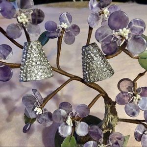 Jay Feinsberg Art Deco style clip on earrings